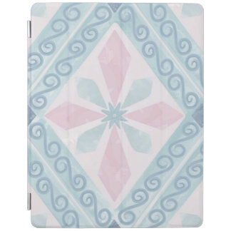 diamond shaped blue pattern iPad smart cover