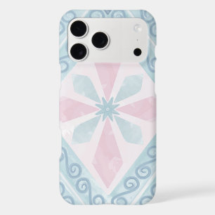 diamond shaped blue pattern iPhone 17 pro max case
