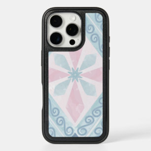 diamond shaped blue pattern iPhone 16 pro case