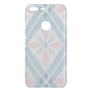 diamond shaped blue pattern uncommon google pixel XL case