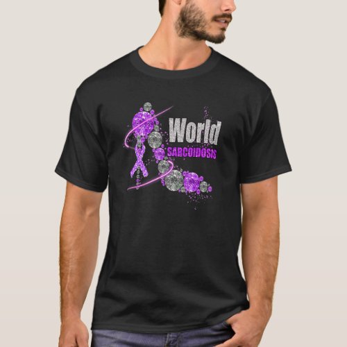 Diamond Shoes World Sarcoidosis Awareness Warrior  T_Shirt