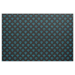 Diamond - Sky Blue on Black Fabric