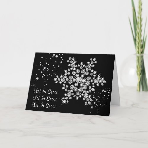 Diamond Snowflake Card