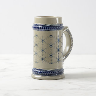 Diamond Snowflake Pattern Beer Stein
