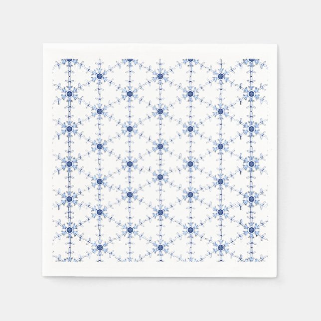 Diamond Snowflake Pattern Napkins (Front)