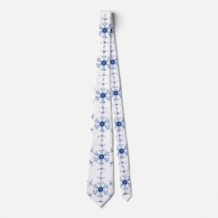 Diamond Snowflake Pattern Neck Tie