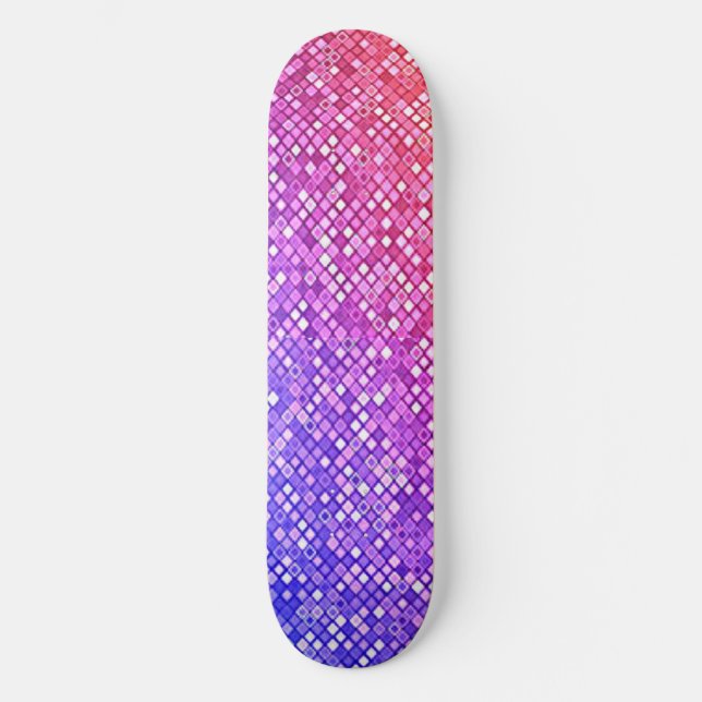 Diamond Sparkle Ombre Skateboard (Front)