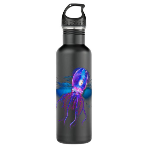 Diamond Squid Cephalopod Stainless Steel Water Bottle