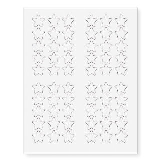 Diamond star temporary tattoos