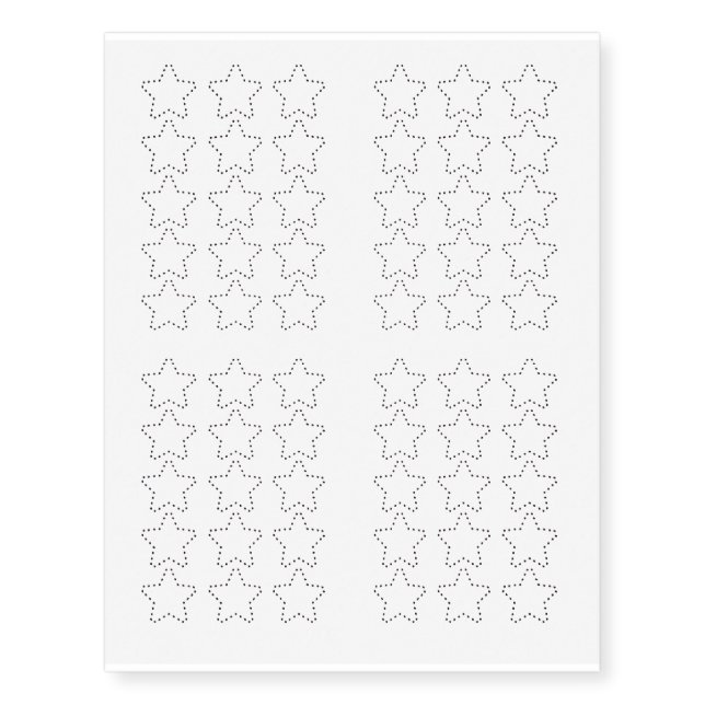 Diamond star temporary tattoos  (Front)