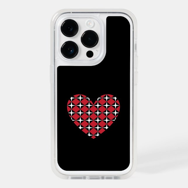 Diamond Stars Heart Otterbox iPhone Case (Back)