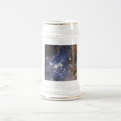 Diamond Stars in Carina Nebula Hubble Space Beer Stein