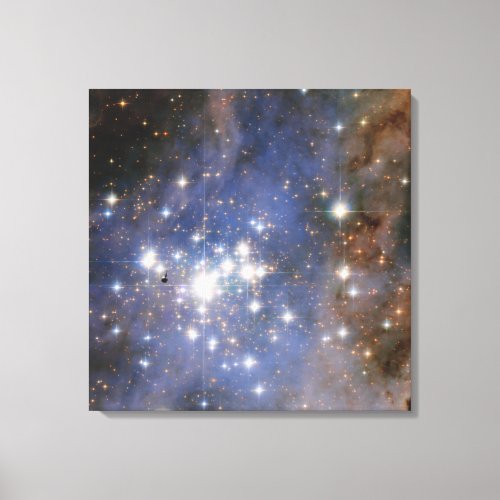 Diamond Stars in Carina Nebula Hubble Space Canvas Print