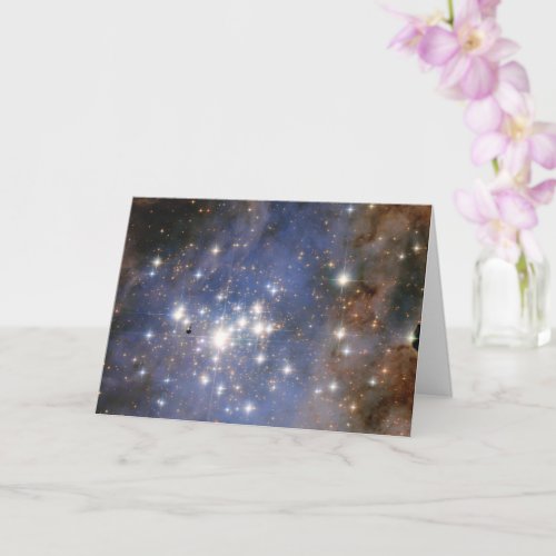 Diamond Stars in Carina Nebula Hubble Space Card