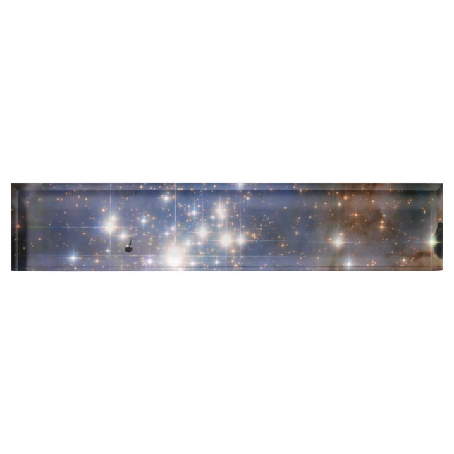 Diamond Stars in Carina Nebula Hubble Space Desk Name Plate (Front)