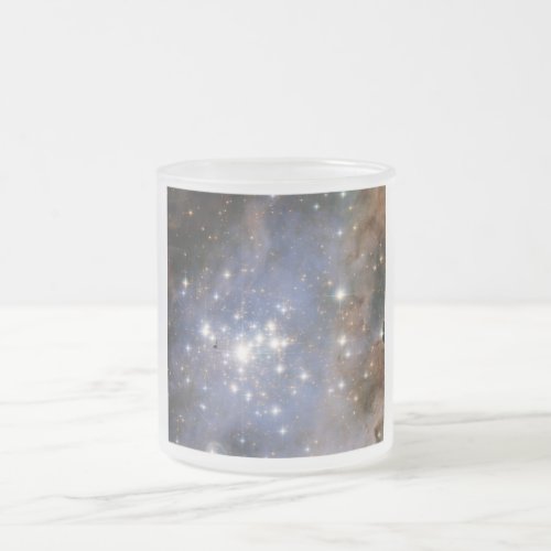 Diamond Stars in Carina Nebula Hubble Space Frosted Glass Coffee Mug