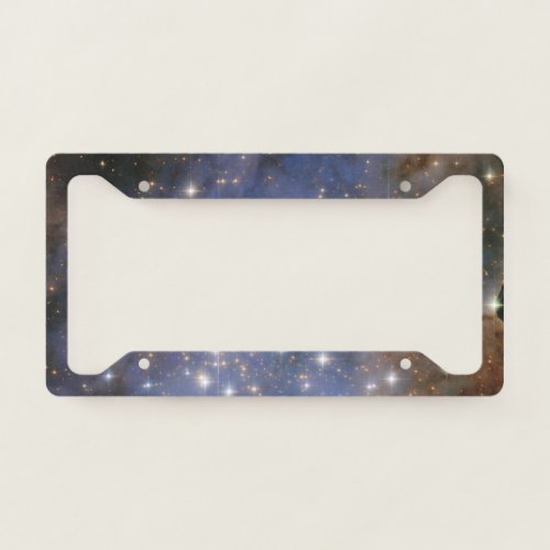 Diamond Stars in Carina Nebula Hubble Space License Plate Frame