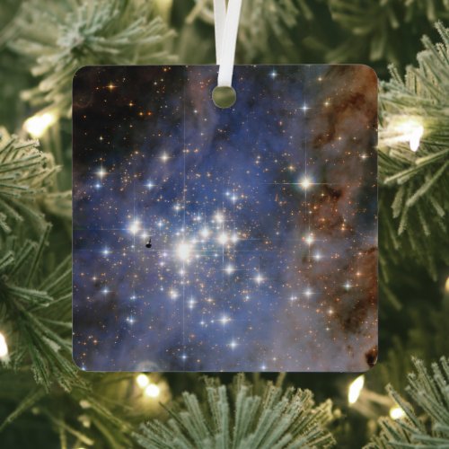 Diamond Stars in Carina Nebula Hubble Space Metal Ornament