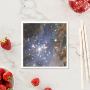 Diamond Stars in Carina Nebula Hubble Space Napkins