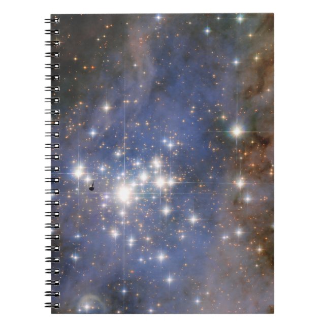 Diamond Stars in Carina Nebula Hubble Space Notebook (Front)