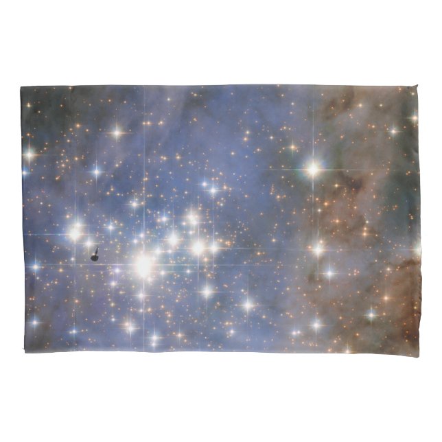 Diamond Stars in Carina Nebula Hubble Space Pillow Case (Front-Left)