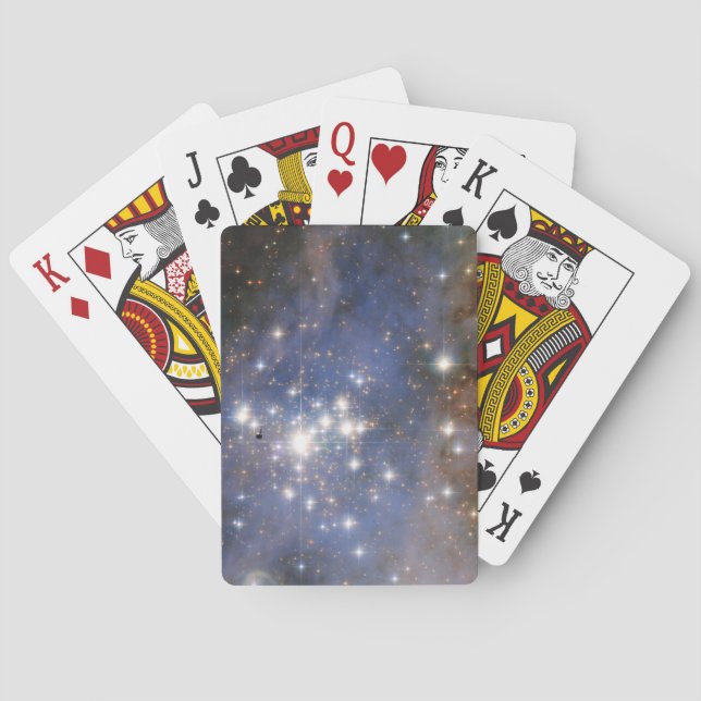 Diamond Stars in Carina Nebula Hubble Space Poker Cards (Back)