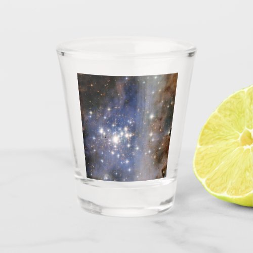 Diamond Stars in Carina Nebula Hubble Space Shot Glass