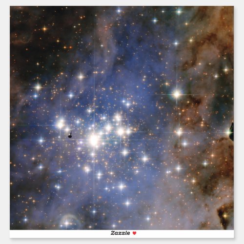 Diamond Stars in Carina Nebula Hubble Space Sticker