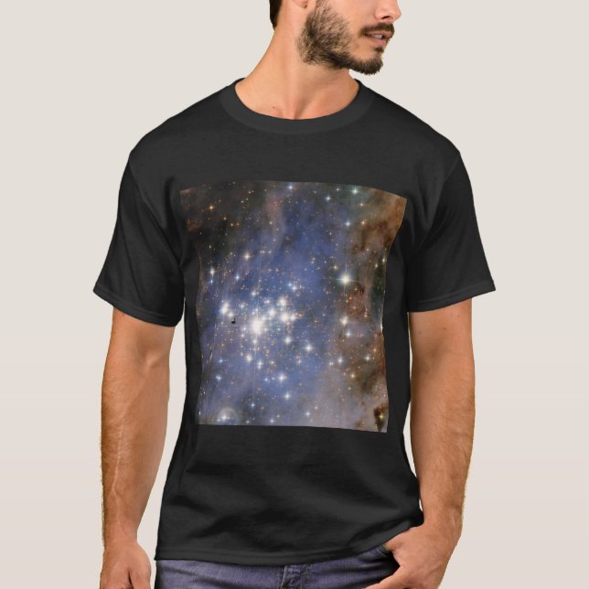 Diamond Stars in Carina Nebula Hubble Space T-Shirt (Front)