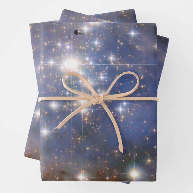 Diamond Stars in Carina Nebula Hubble Space Wrapping Paper Sheets (In situ)