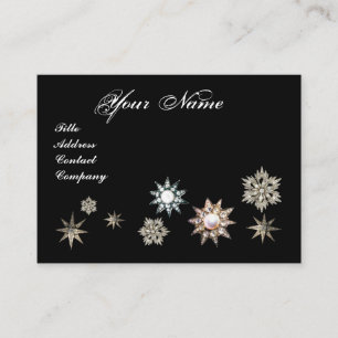DIAMOND STARS MONOGRAM BUSINESS CARD