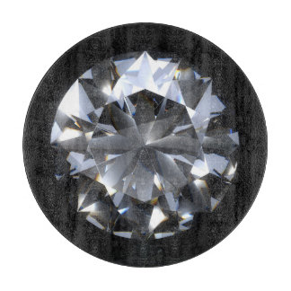 Diamond stone: black space sparkle. cutting board