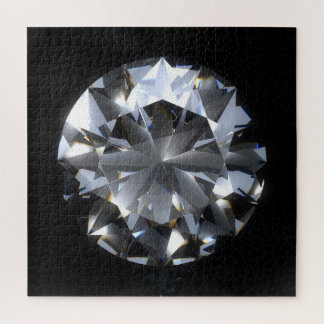 Diamond stone: black space sparkle. jigsaw puzzle