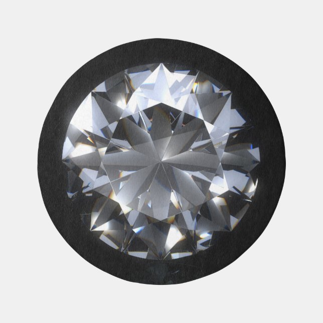 Diamond stone: black space sparkle. rug (Front)