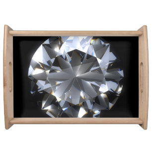 Diamond stone: black space sparkle. serving tray