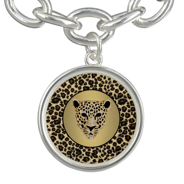 Diamond-Studded Jaguar Charm Bracelet (Design)