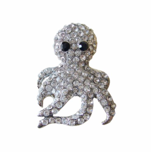 Diamond_Studded Octopus Ornament