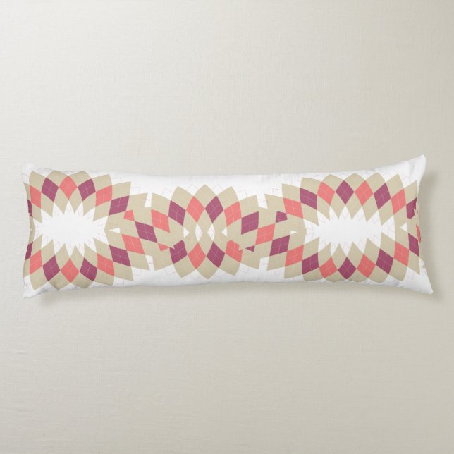 Diamond Swirl Pattern Body Pillow (Back)