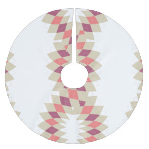 Diamond Swirl Pattern Brushed Polyester Tree Skirt