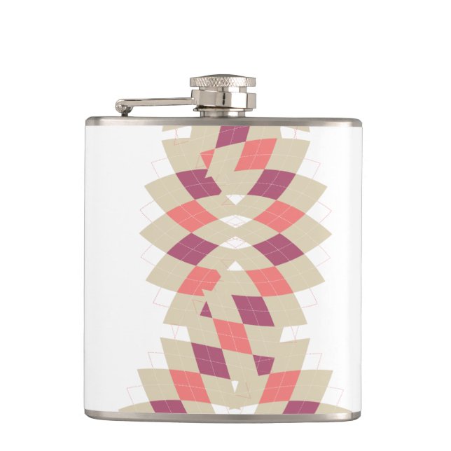 Diamond Swirl Pattern Flask (Front)