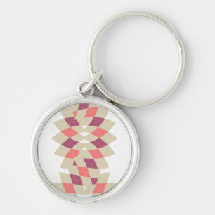 Diamond Swirl Pattern Keychain