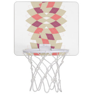Diamond Swirl Pattern Mini Basketball Hoop