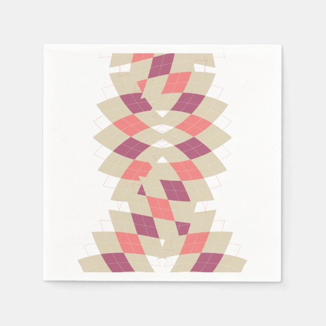 Diamond Swirl Pattern Napkins (Front)