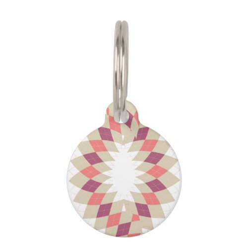 Diamond Swirl Pattern Pet ID Tag