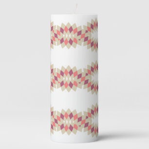 Diamond Swirl Pattern Pillar Candle