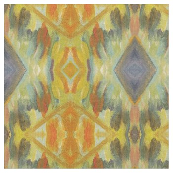 Diamond Tapestry Elegant Modern Ikat Southwest Fabric by cbendel at Zazzle