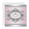Diamond Tiara Gray Pink Princess Baby Girl Shower