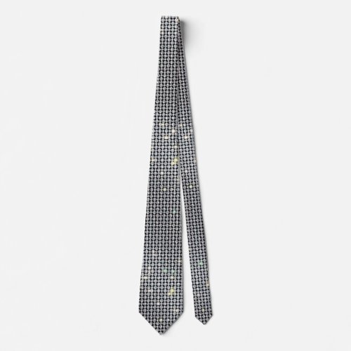 Diamond Ties glitter brilliant Tie white crystal Neck Tie