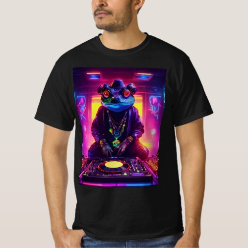 Diamond Toads Techno Odyssey A Glittering Cyber T_Shirt