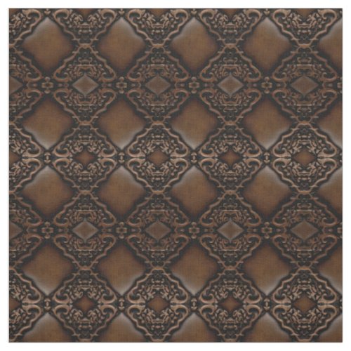 Diamond Tooled Leather Look Pattern Fabric